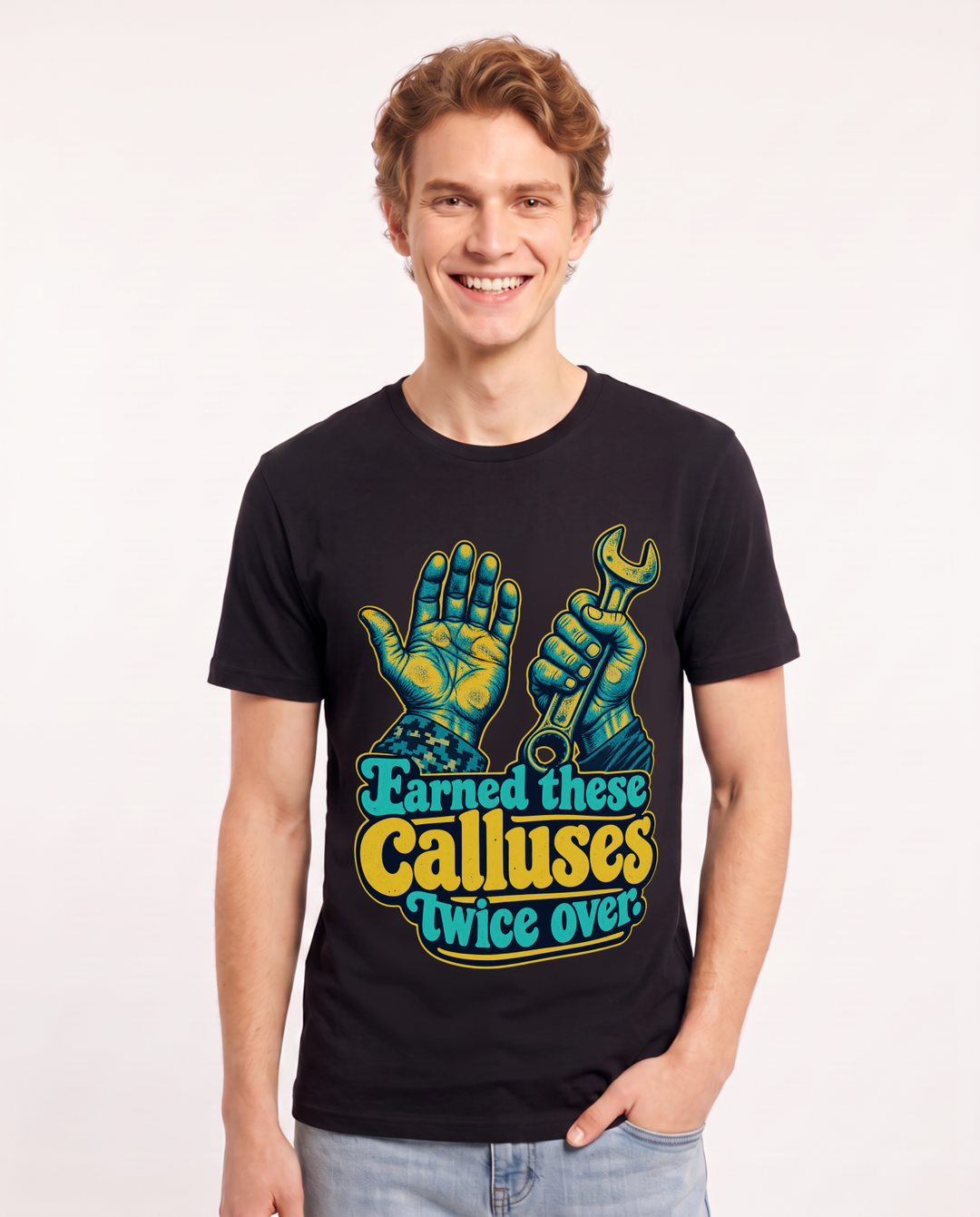 Veteran Black T-Shirt for Men – Everyday Expression Graphic Tee product image 3