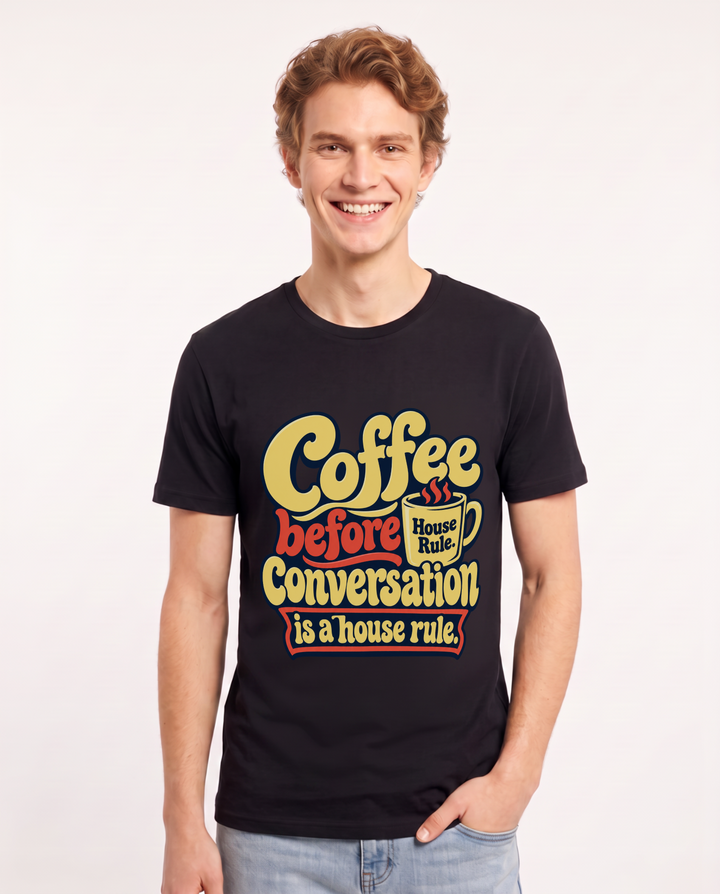 Mom Black T-Shirt for Men – Everyday Expression Graphic Tee product image 3