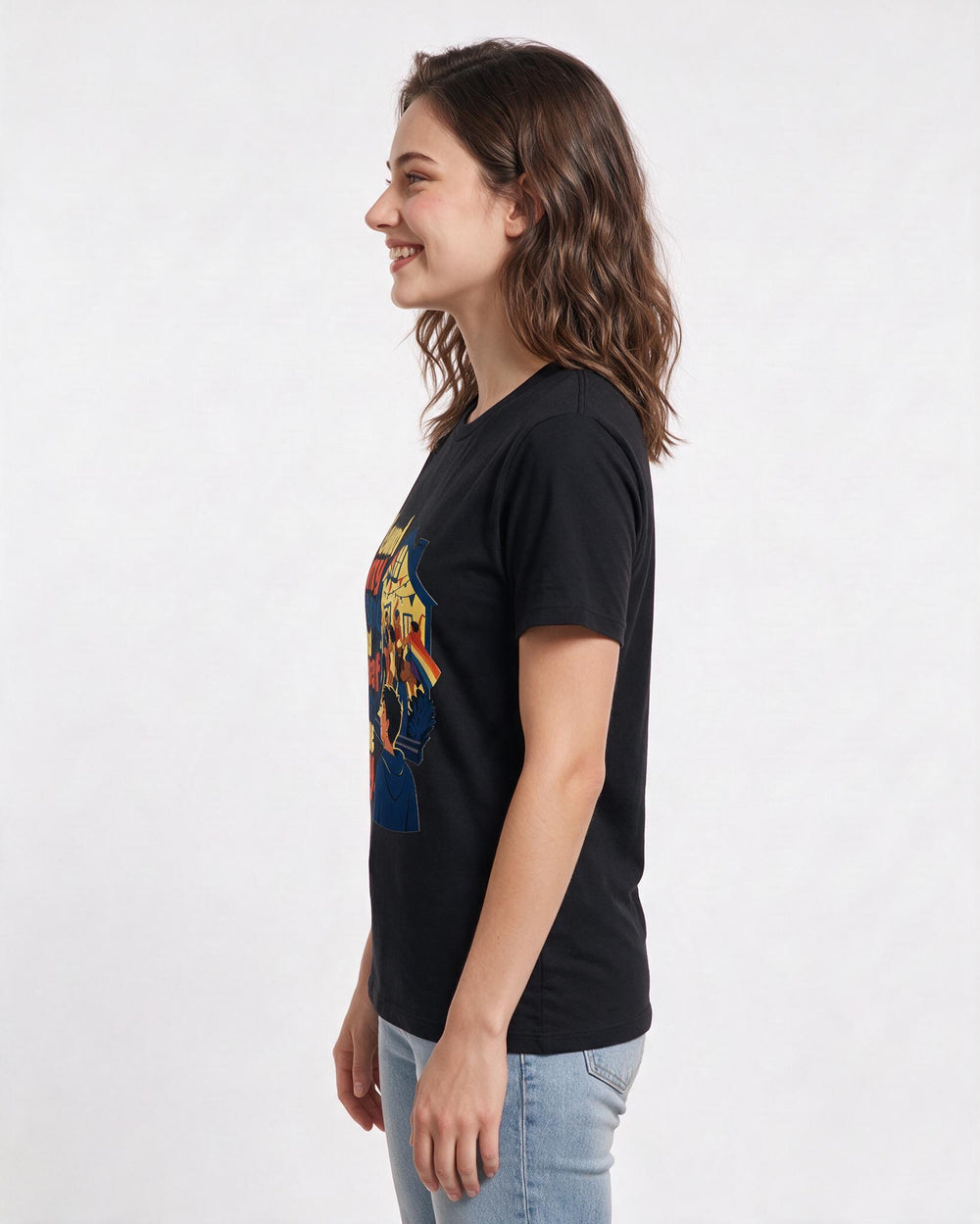 Pride Black T-Shirt for Women – Everyday Expression Graphic Tee product image 2