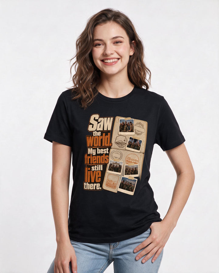 Veteran Black T-Shirt for Women – Everyday Expression Graphic Tee product image 3