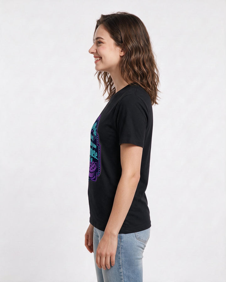 Christmas Women's Black T-Shirt - I brought pie. My social obligation product image 2