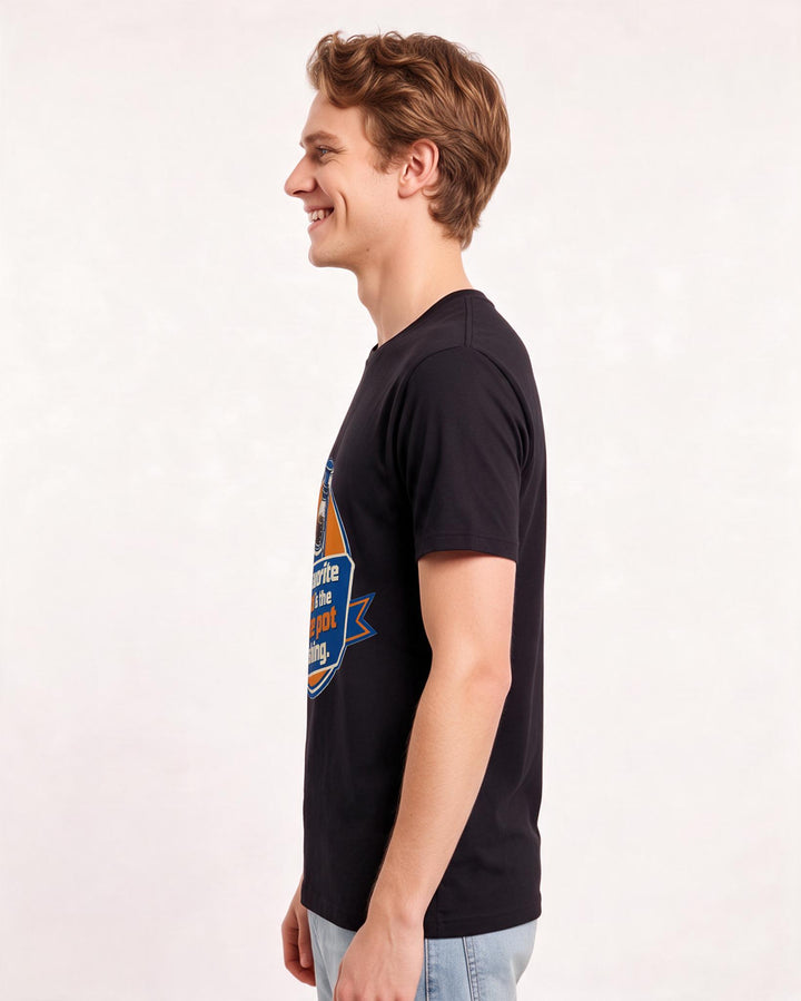Graphic Men's Black T-Shirt - My favorite sound is the coffee pot product image 2