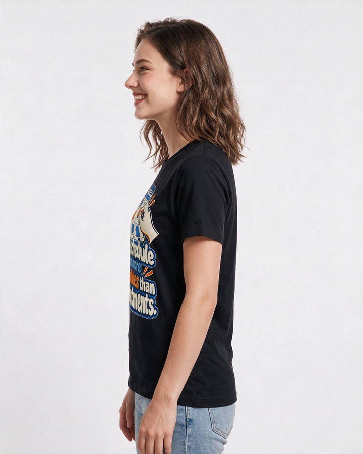 Meme Black T-Shirt for Women – Everyday Expression Graphic Tee product image 2