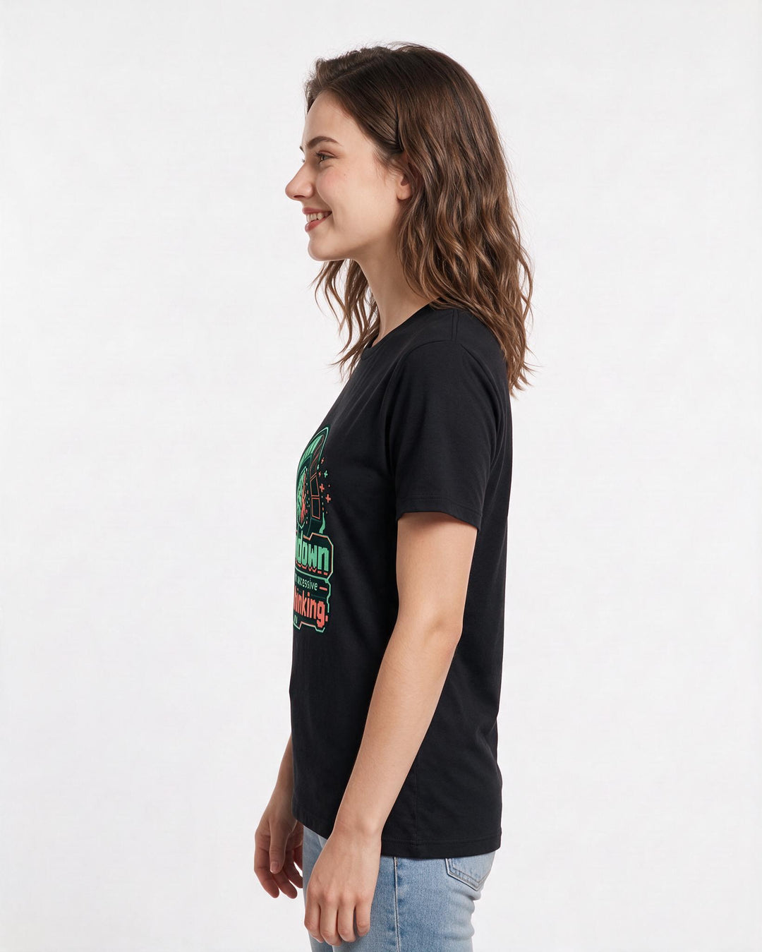 Gaming Black T-Shirt for Women – Game Night Graphic Tee product image 2