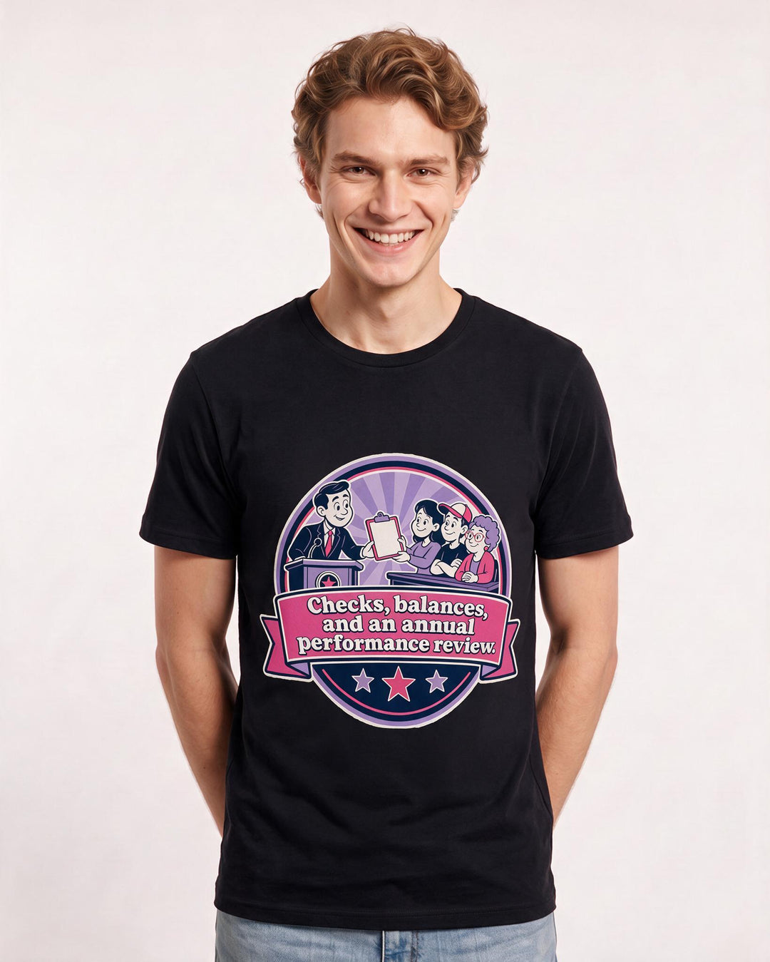 Political Statement Black T-Shirt for Men – Everyday Expression Graphic Tee product image 3
