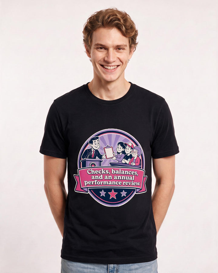Political Statement Black T-Shirt for Men – Everyday Expression Graphic Tee product image 3