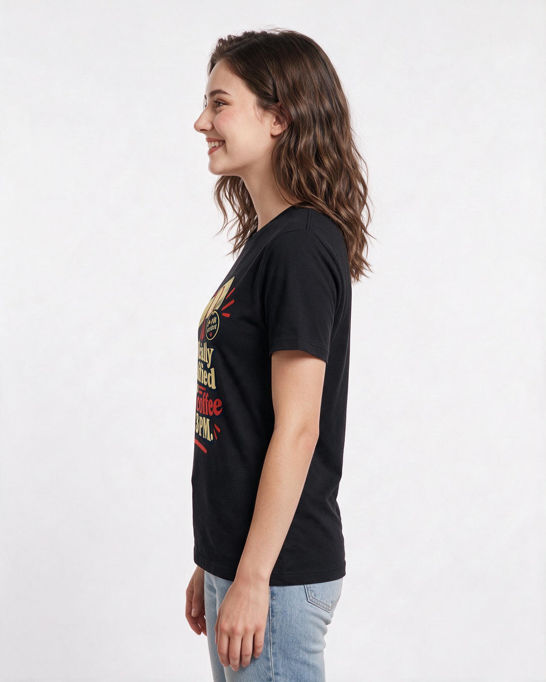 Graduation Black T-Shirt for Women – Everyday Expression Graphic Tee product image 2