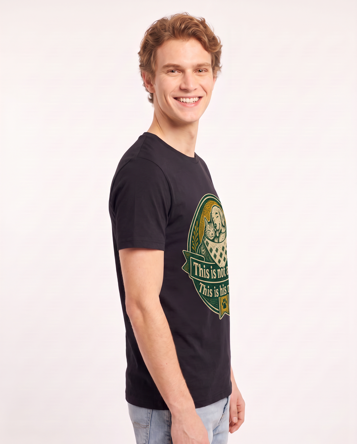 Graphic Men's Black T-Shirt - This is not a shirt. This is his napkin. product image 2