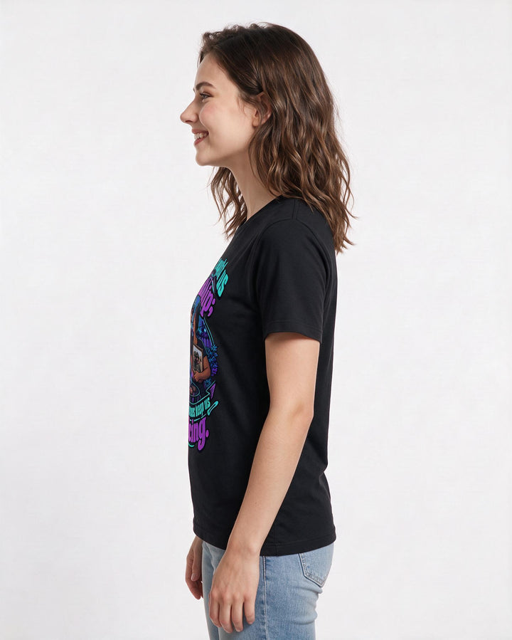 Veteran Black T-Shirt for Women – Everyday Expression Graphic Tee product image 2