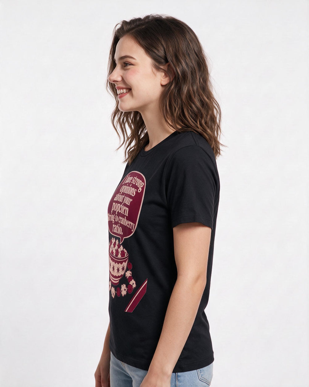 Christmas Women's Black T-Shirt - I have strong opinions about your product image 2