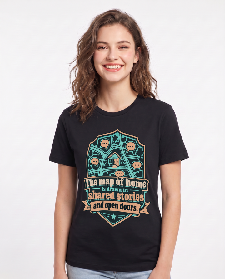 Patriotic Black T-Shirt for Women – Everyday Expression Graphic Tee product image 3