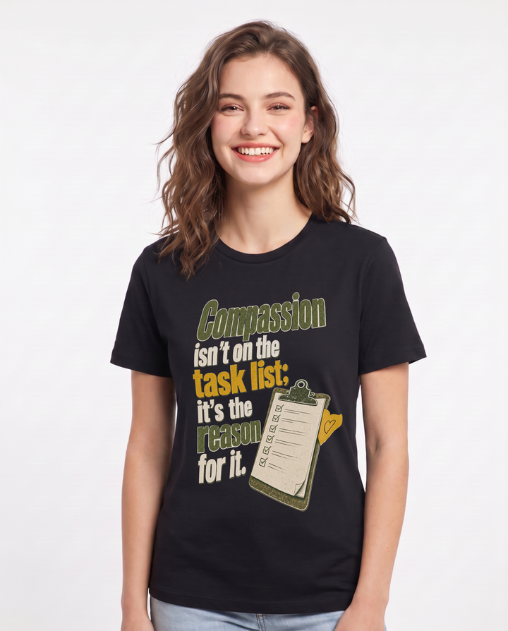 Nurse Black T-Shirt for Women – Nursing Life Graphic Tee product image 3