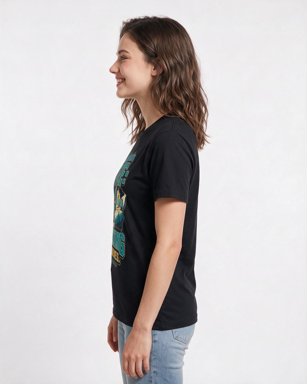 Nurse Black T-Shirt for Women – Nursing Life Graphic Tee product image 2