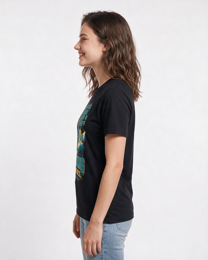 Nurse Black T-Shirt for Women – Nursing Life Graphic Tee product image 2