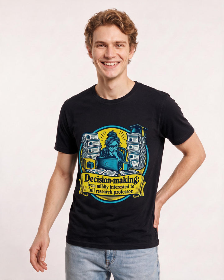 Meme Black T-Shirt for Men – Everyday Expression Graphic Tee product image 1