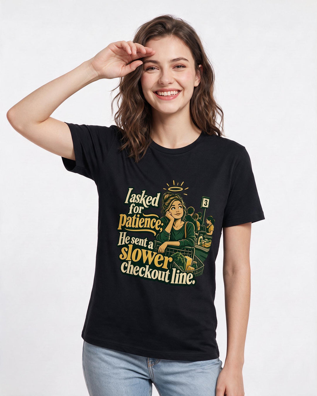 Christian Faith Black T-Shirt for Women – Everyday Expression Graphic Tee product image 1