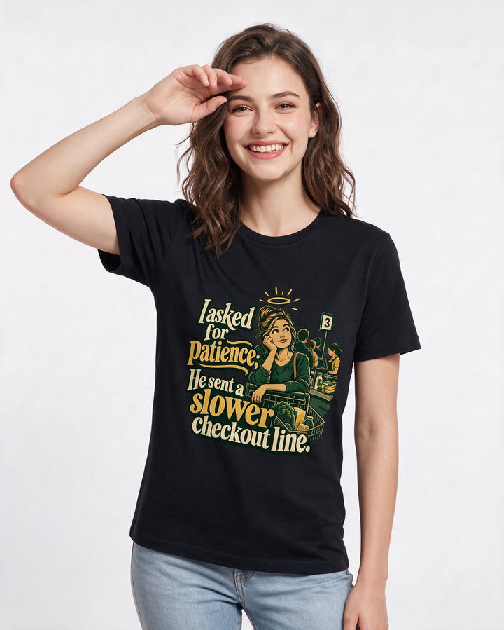 Christian Faith Black T-Shirt for Women – Everyday Expression Graphic Tee product image 1