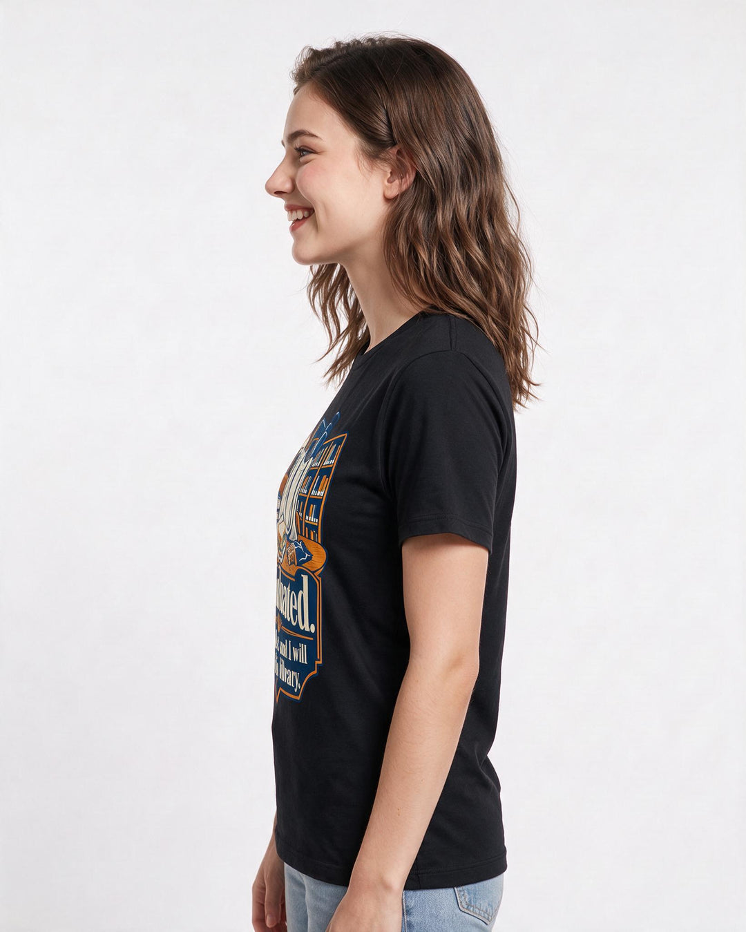 Graduation Black T-Shirt for Women – Everyday Expression Graphic Tee product image 2