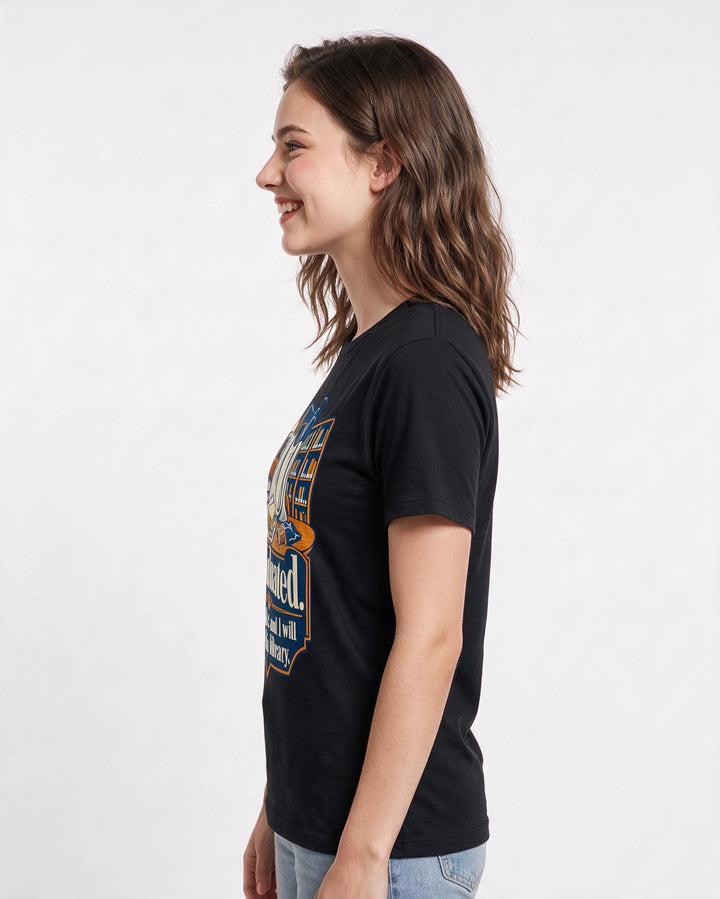 Graduation Black T-Shirt for Women – Everyday Expression Graphic Tee product image 2