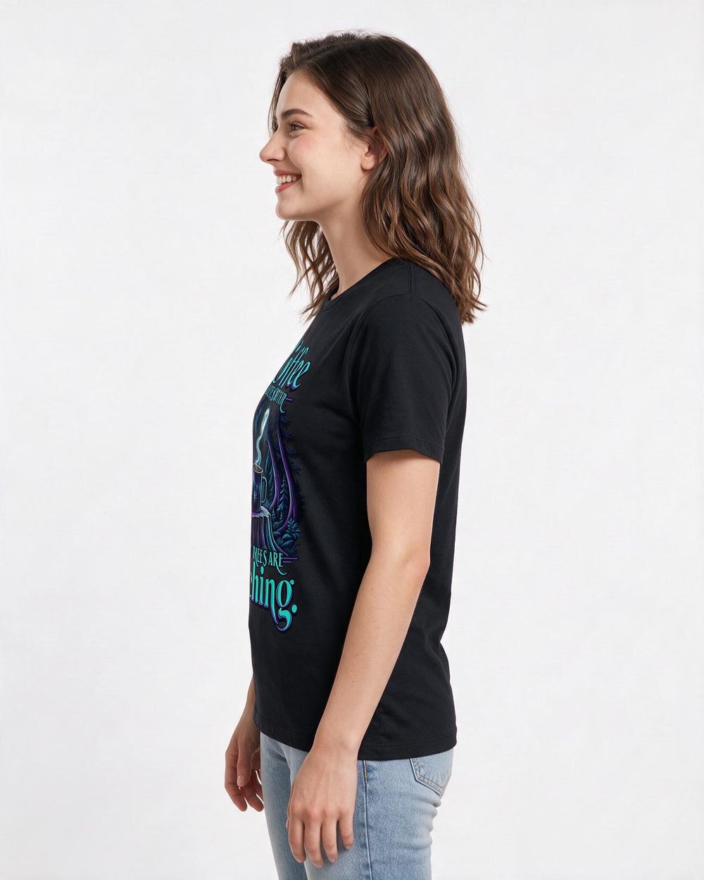 Hunting Black T-Shirt for Women – Everyday Expression Graphic Tee product image 2