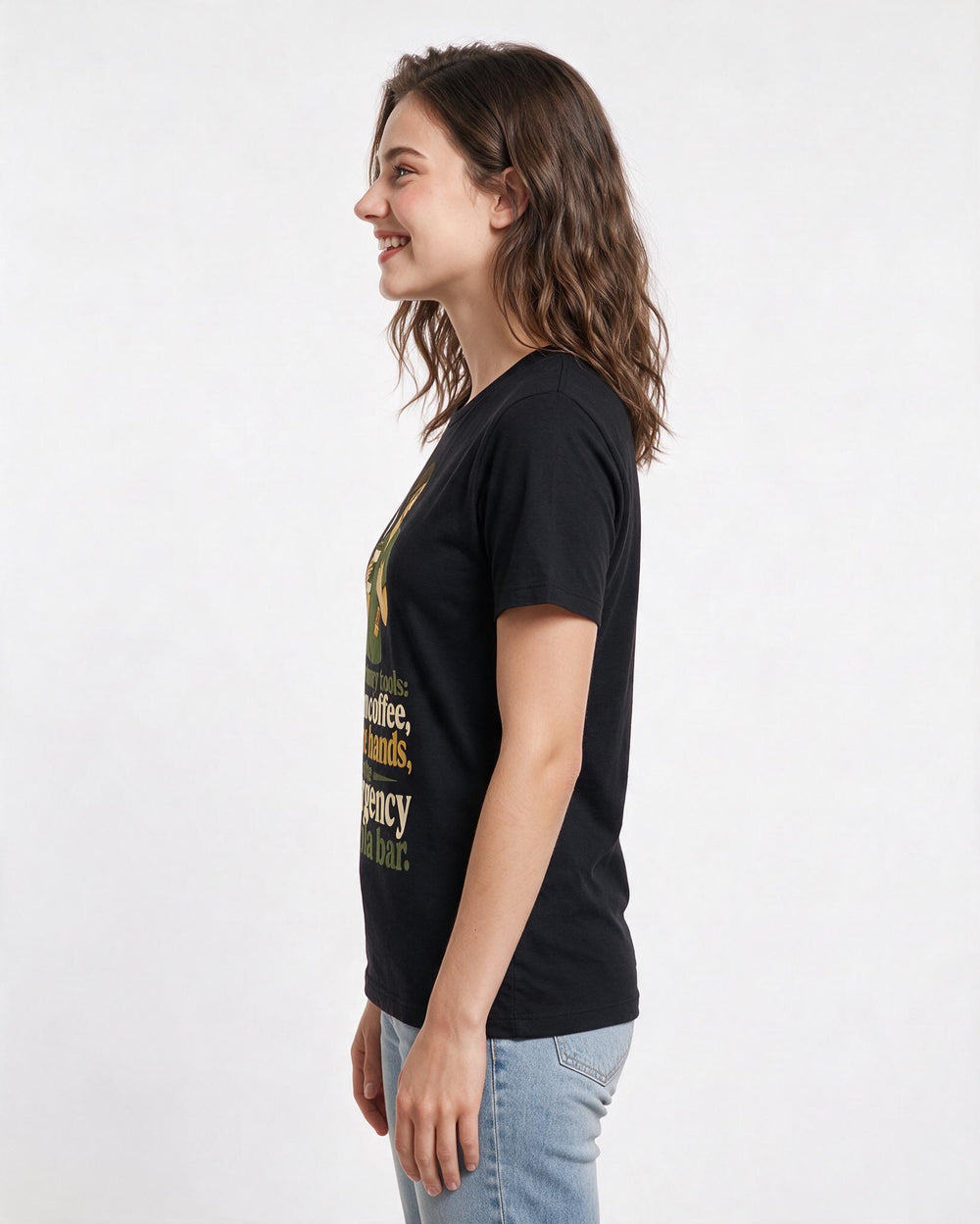 Nurse Black T-Shirt for Women – Nursing Life Graphic Tee product image 2