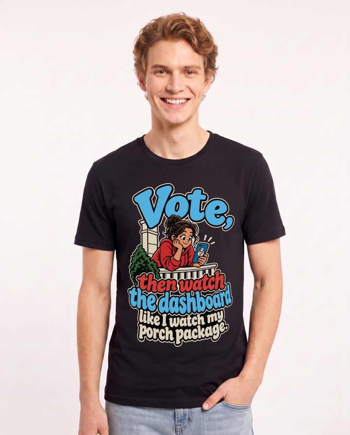 Political Statement Black T-Shirt for Men – Everyday Expression Graphic Tee product image 3