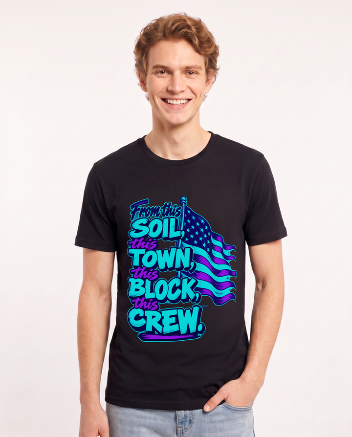 Patriotic Black T-Shirt for Men – Everyday Expression Graphic Tee product image 3
