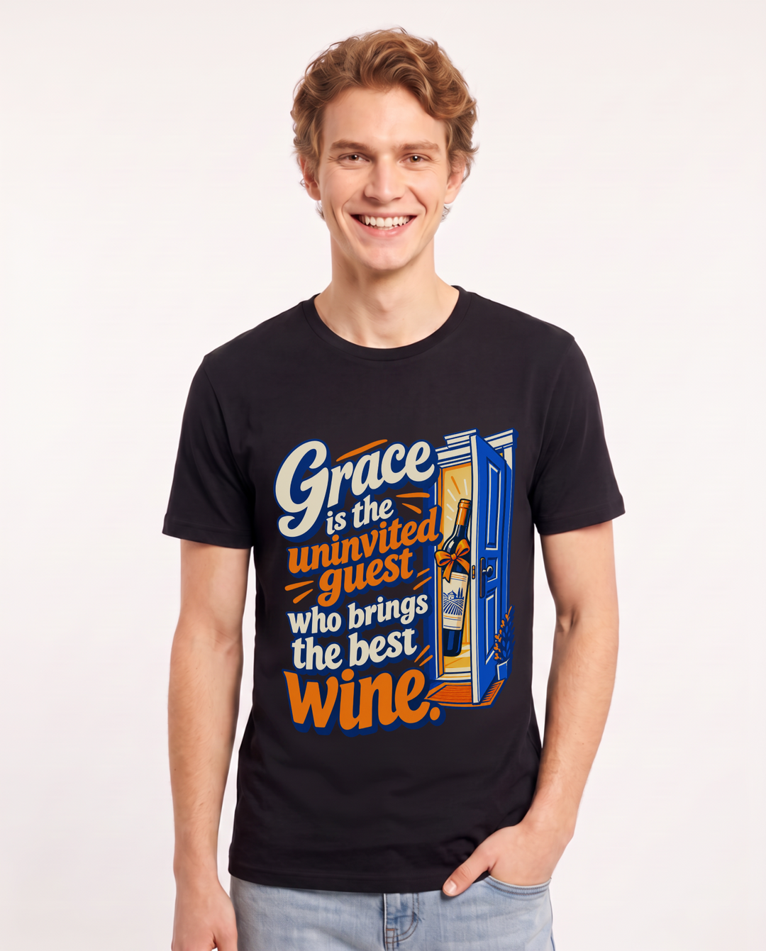 Christian Faith Black T-Shirt for Men – Everyday Expression Graphic Tee product image 3