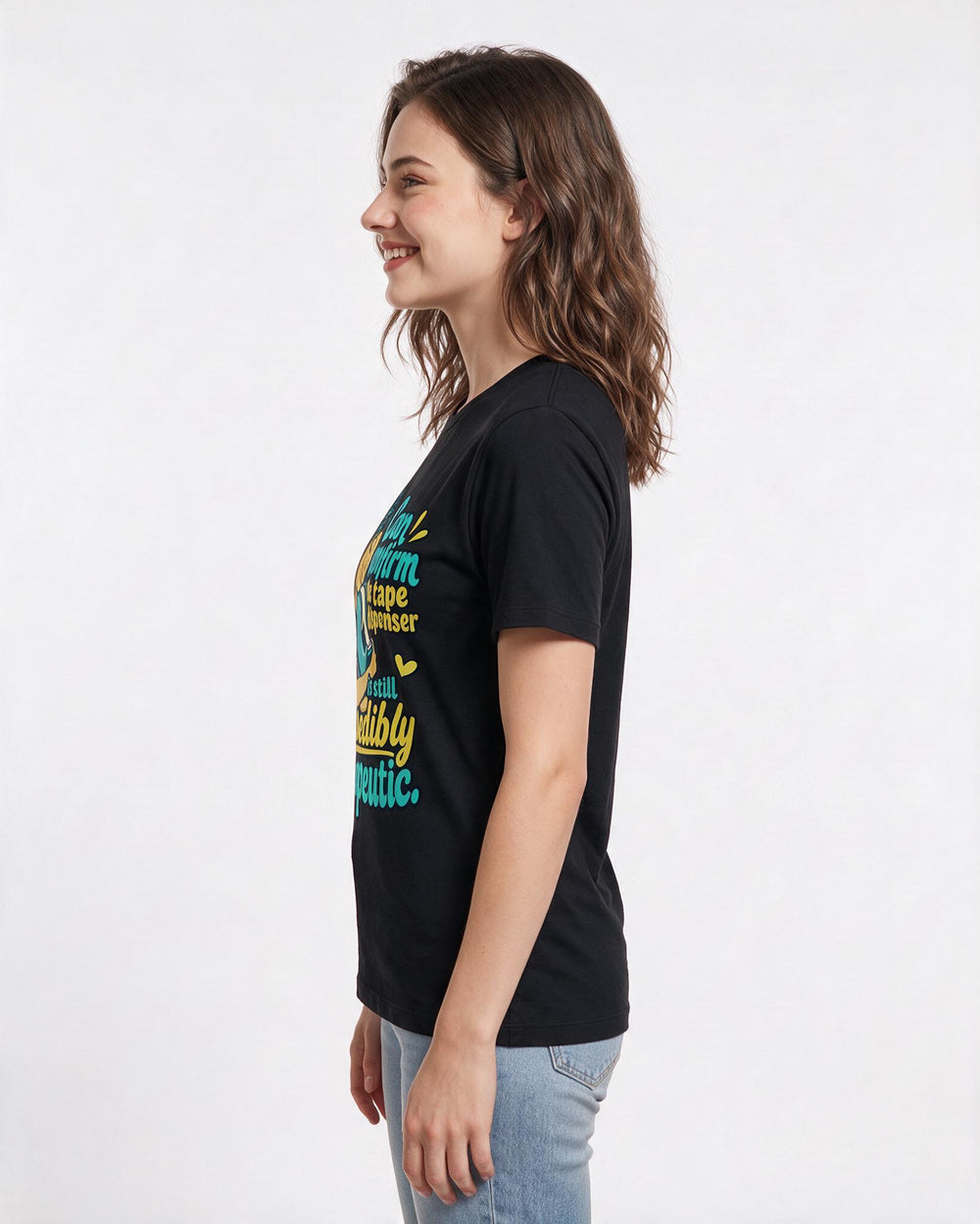 Nurse Black T-Shirt for Women – Nursing Life Graphic Tee product image 2