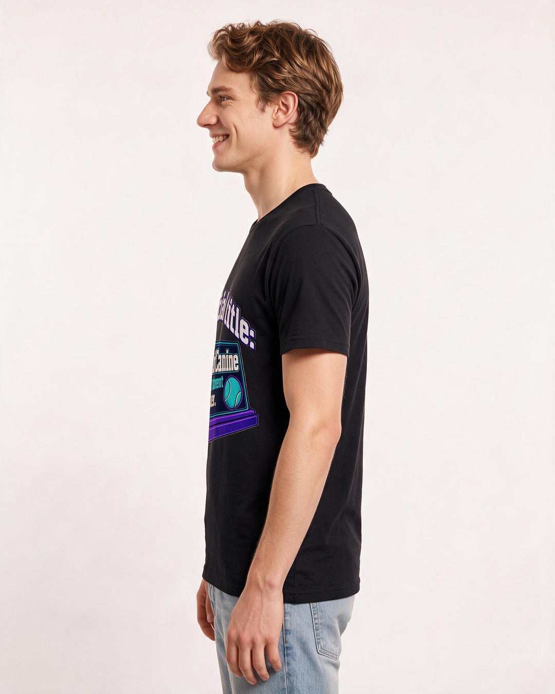 Cat Lover Black T-Shirt for Men – Everyday Expression Graphic Tee product image 2