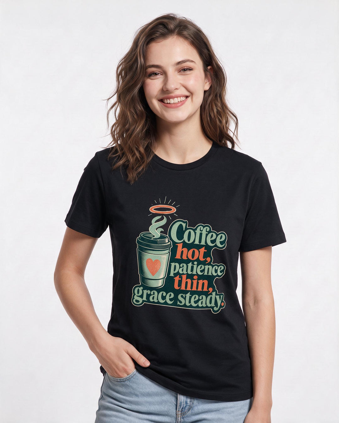 Christian Faith Black T-Shirt for Women – Everyday Expression Graphic Tee product image 1