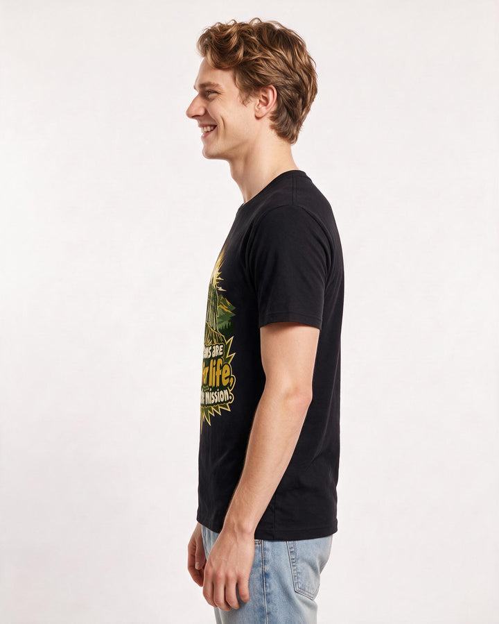 Veteran Black T-Shirt for Men – Everyday Expression Graphic Tee product image 2