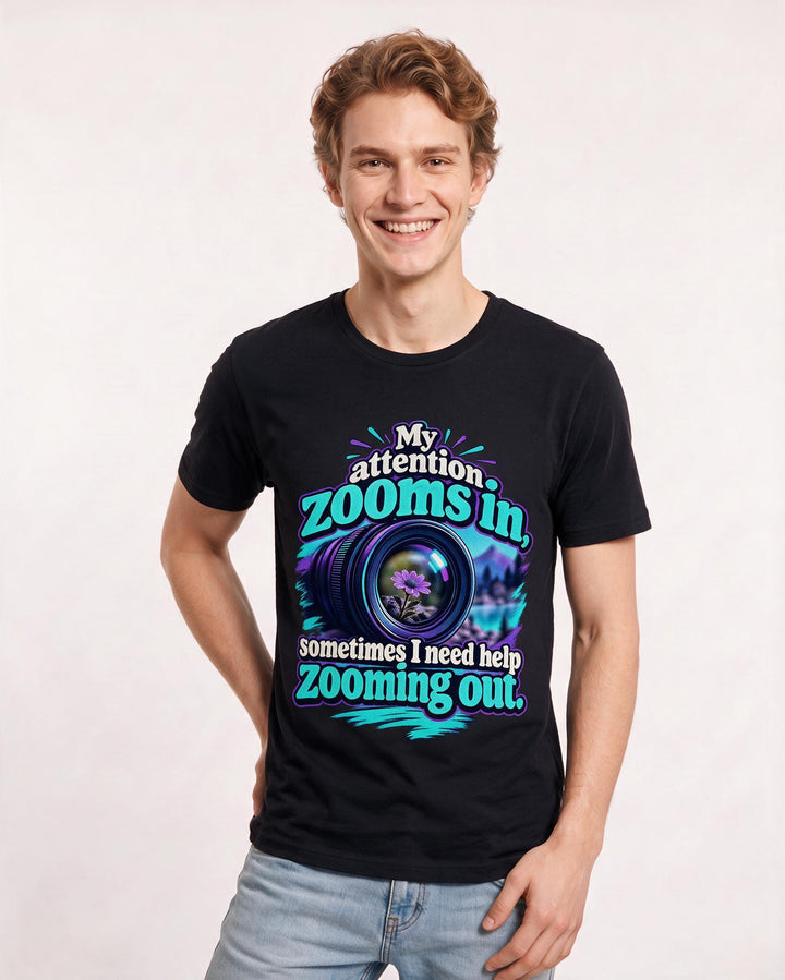 Neurodiversity Black T-Shirt for Men – Everyday Expression Graphic Tee product image 1