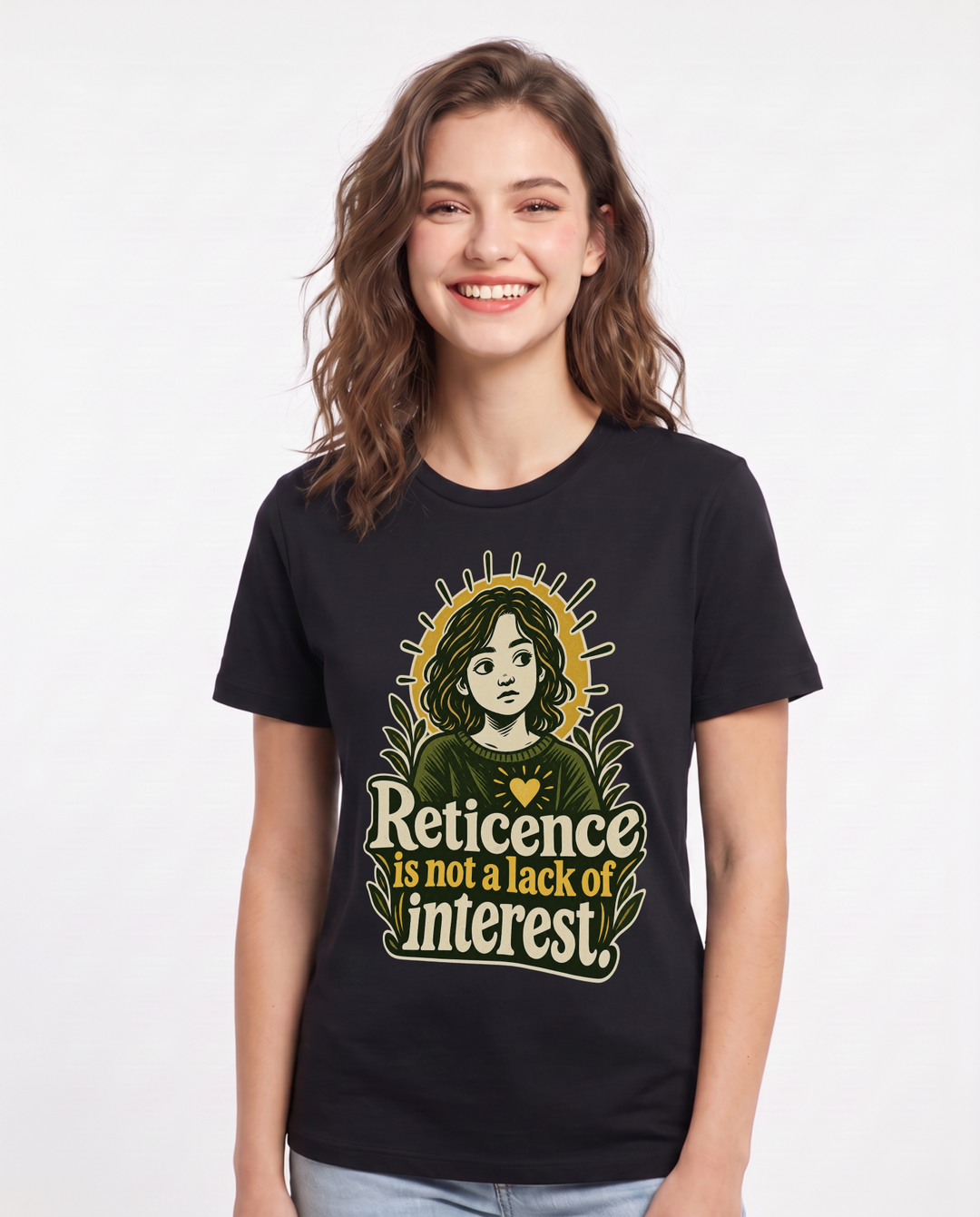 Neurodiversity Black T-Shirt for Women – Everyday Expression Graphic Tee product image 3