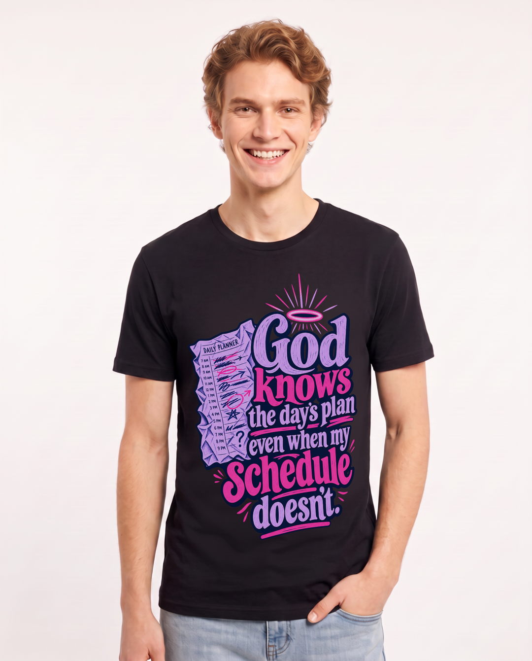 Christian Faith Black T-Shirt for Men – Everyday Expression Graphic Tee product image 3