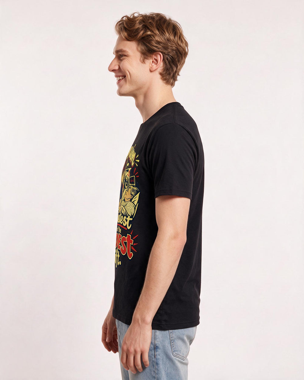 Nurse Black T-Shirt for Men – Nursing Life Graphic Tee product image 2