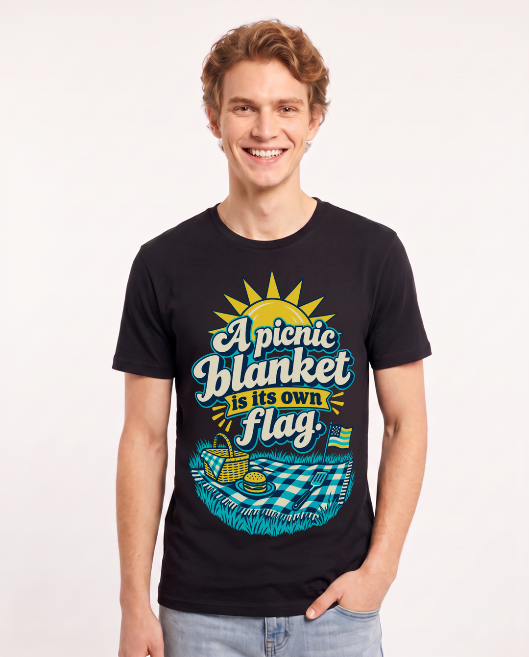 Patriotic Black T-Shirt for Men – Everyday Expression Graphic Tee product image 3