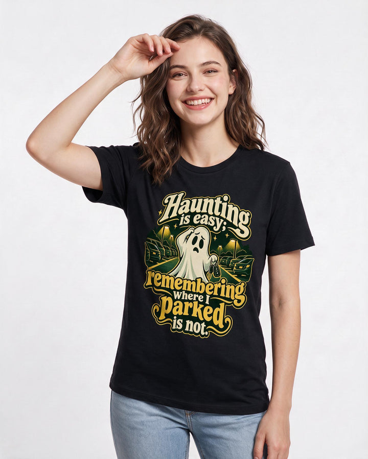 Halloween Black T-Shirt for Women – Halloween Theme Graphic Tee product image 1