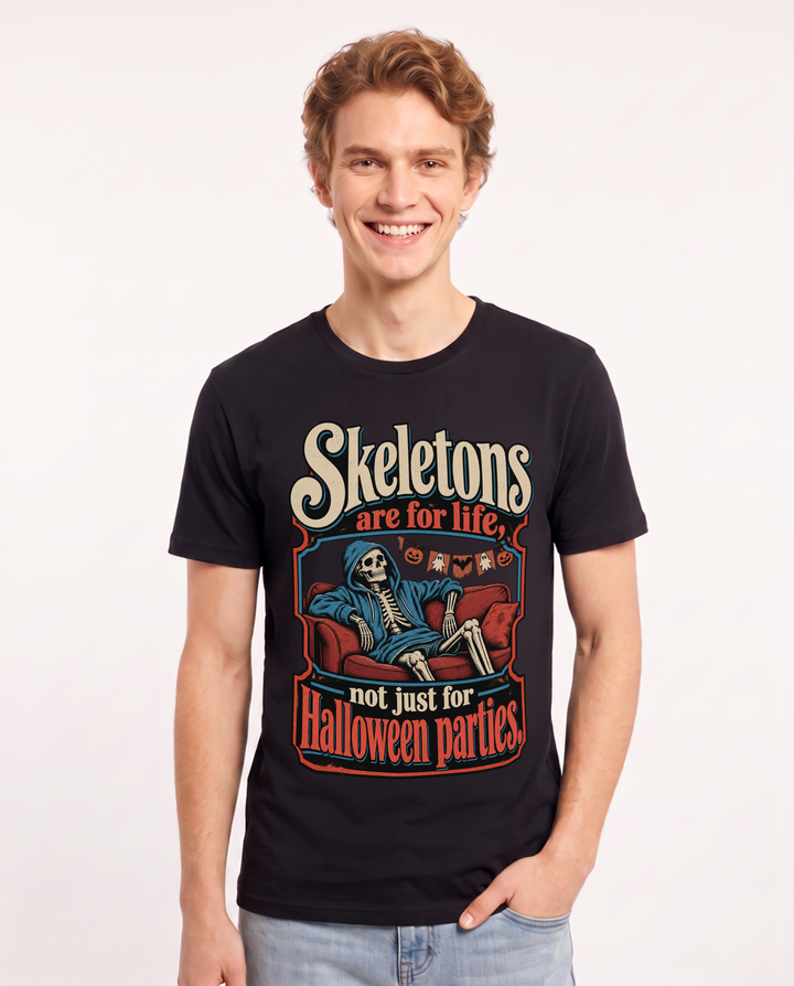 Halloween Black T-Shirt for Men – Halloween Theme Graphic Tee product image 3