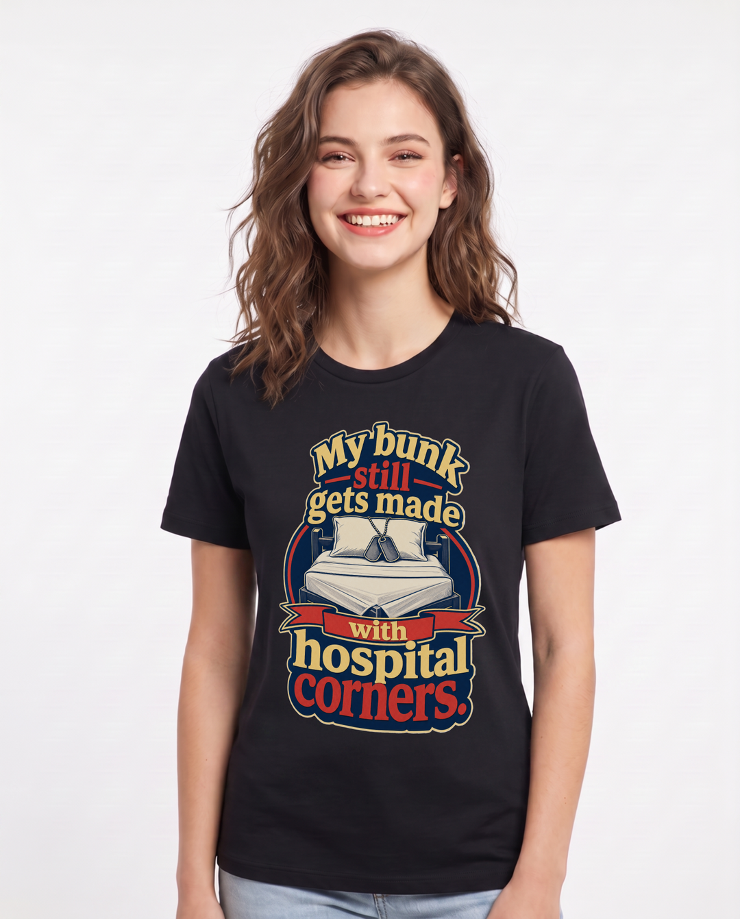 Veteran Black T-Shirt for Women – Everyday Expression Graphic Tee product image 3