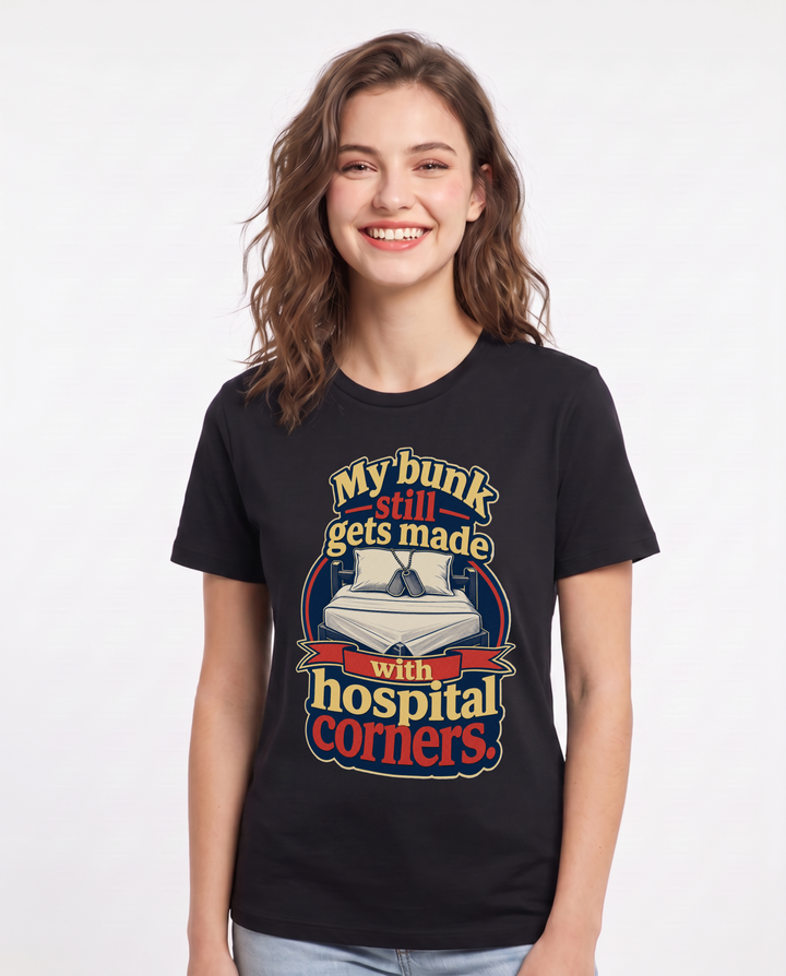 Veteran Black T-Shirt for Women – Everyday Expression Graphic Tee product image 3