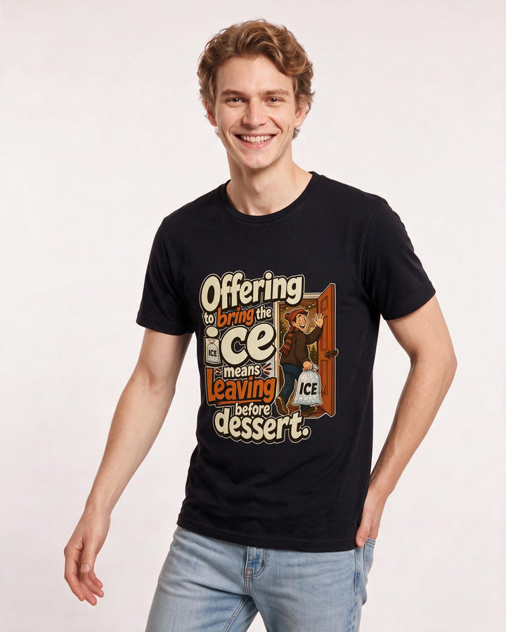 Christmas Black T-Shirt for Men – Holiday Theme Graphic Tee product image 1