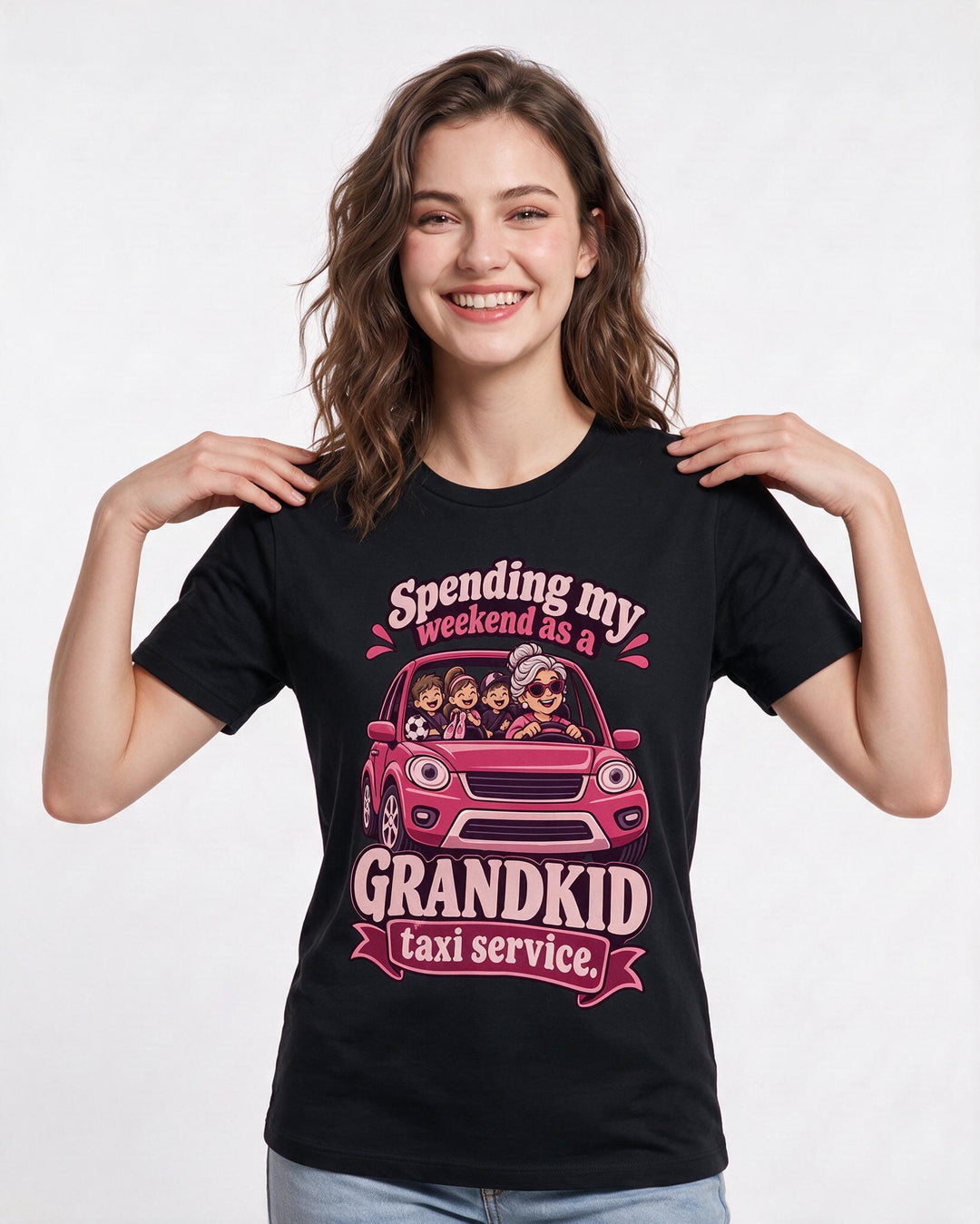 Grandparent Black T-Shirt for Women – Everyday Expression Graphic Tee product image 1