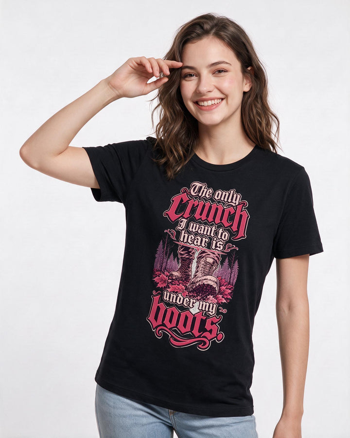 Hunting Black T-Shirt for Women – Everyday Expression Graphic Tee product image 1