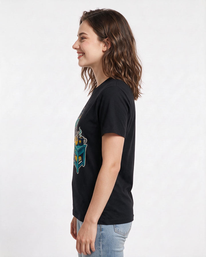 Graduation Women's Black T-Shirt – My emergency breakfasts are now just product image 2