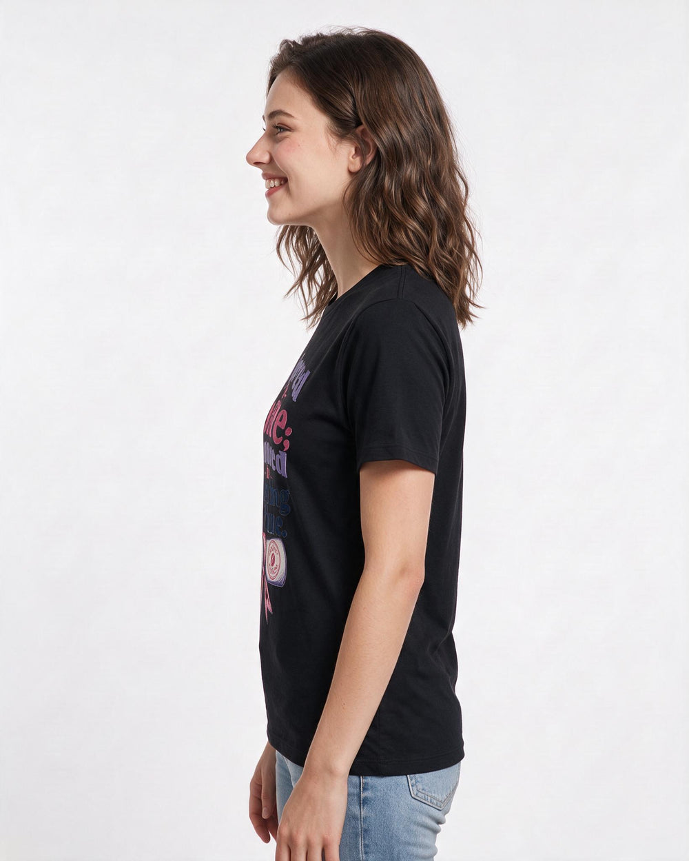 Graduation Black T-Shirt for Women – Everyday Expression Graphic Tee product image 2