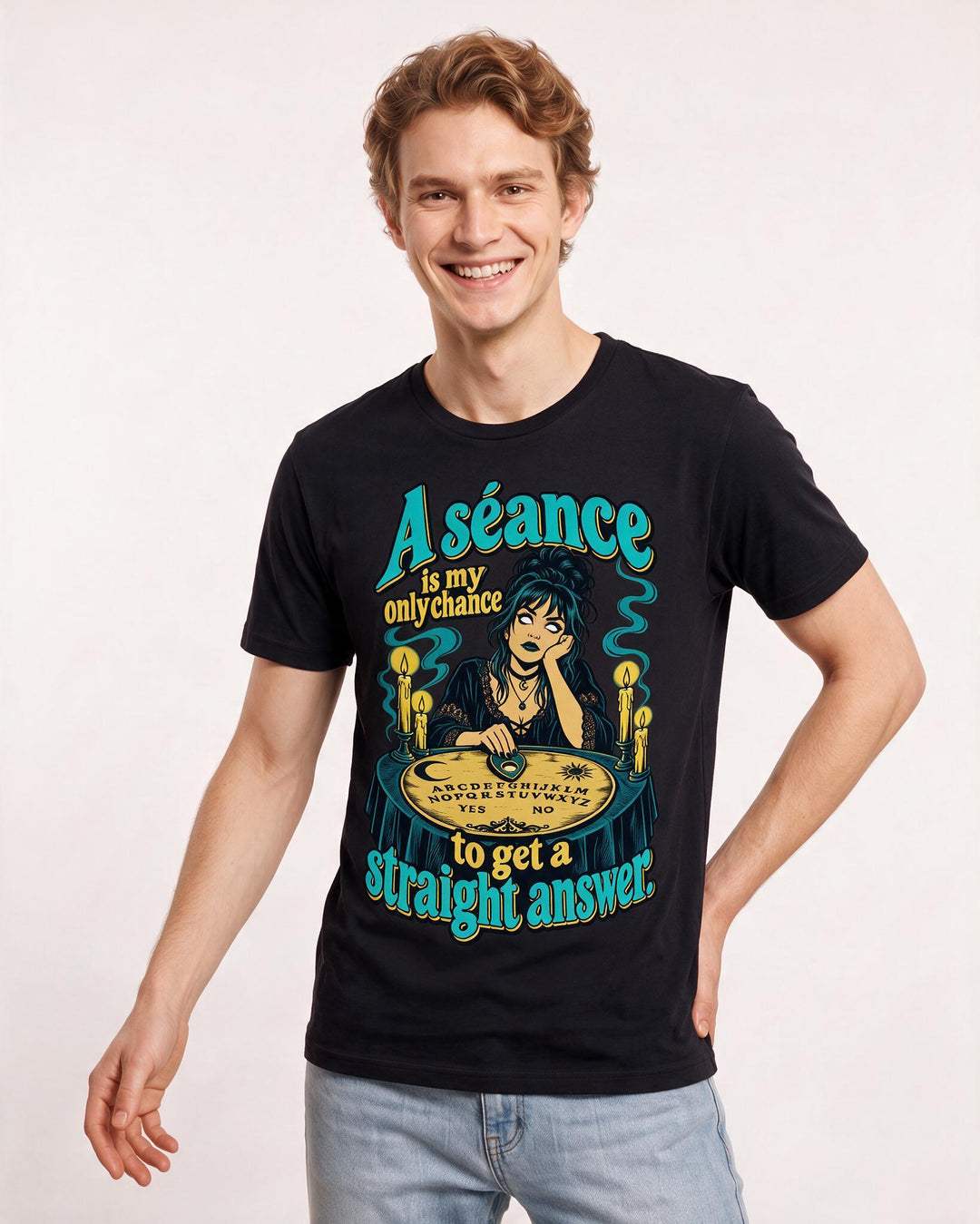 Halloween Black T-Shirt for Men – Halloween Theme Graphic Tee product image 1