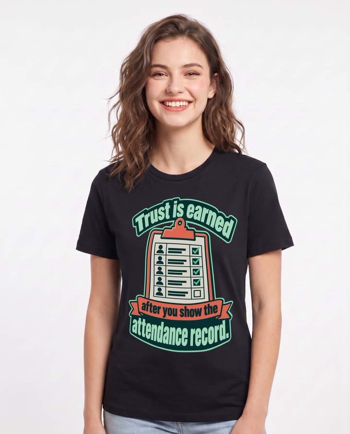 Political Statement Black T-Shirt for Women – Everyday Expression Graphic Tee product image 3