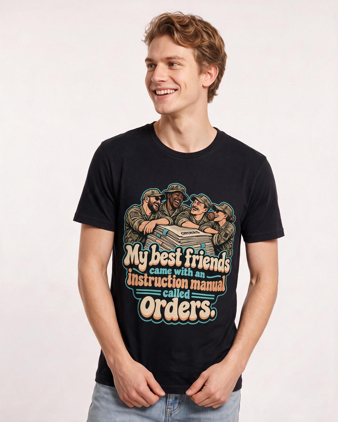 Veteran Black T-Shirt for Men – Everyday Expression Graphic Tee product image 1
