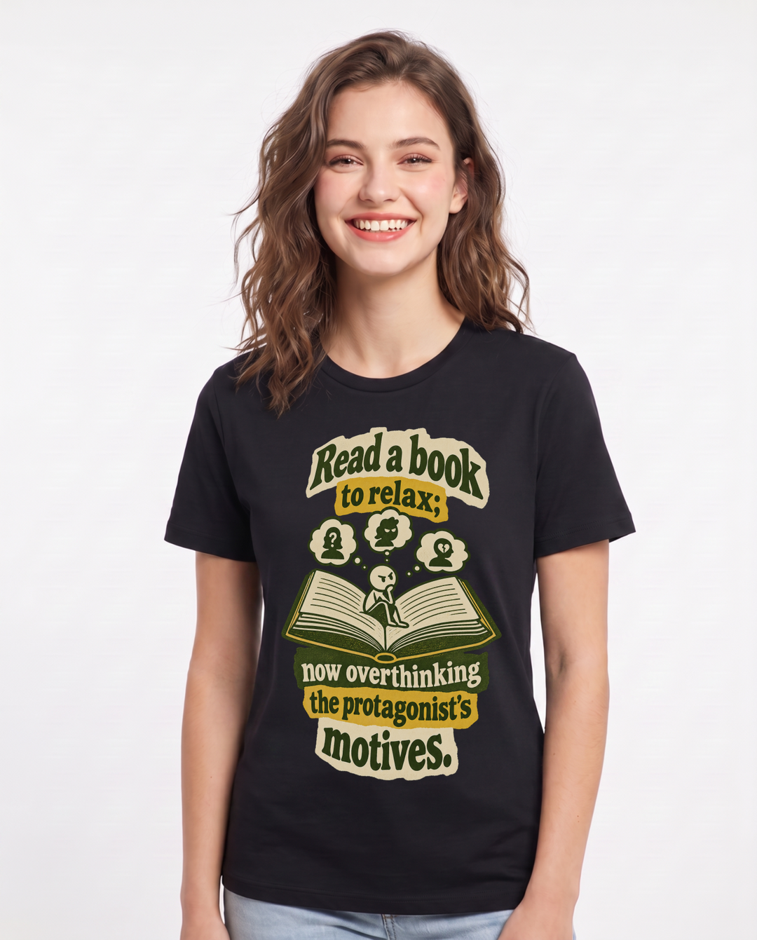 Meme Black T-Shirt for Women – Everyday Expression Graphic Tee product image 3